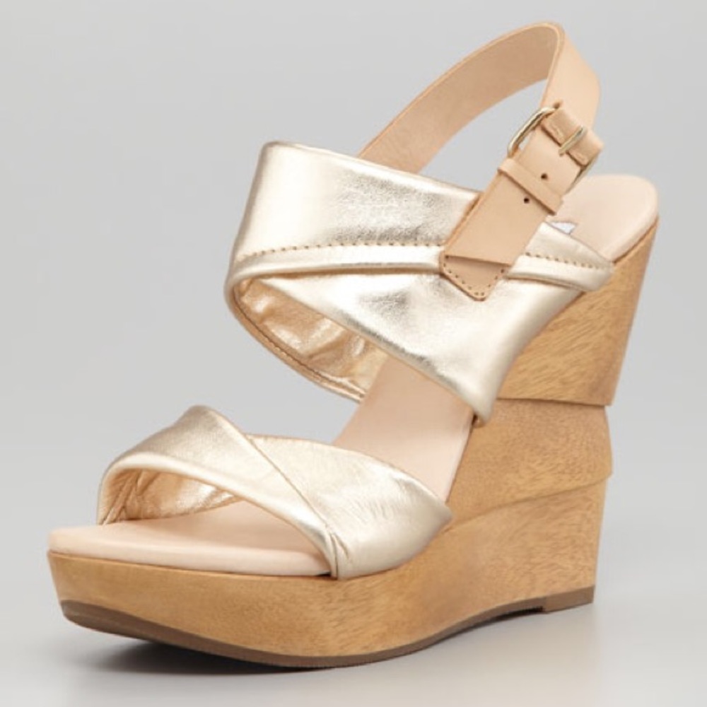 Diane von Frustenberg Ophelia wedge heel Gold